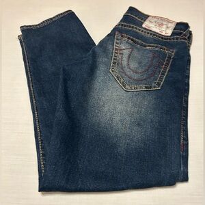 True Religion Women’s Geno Relaxed Slim Dark Blue Jeans